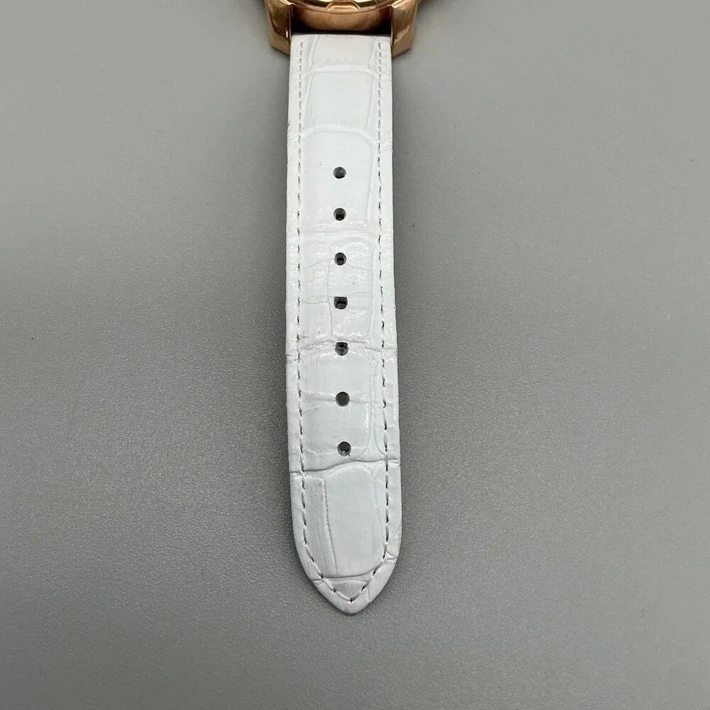 Tommy Bahama Womens Watch 38mm MOP Rose Gold Tone Leather TB2179 New Battery